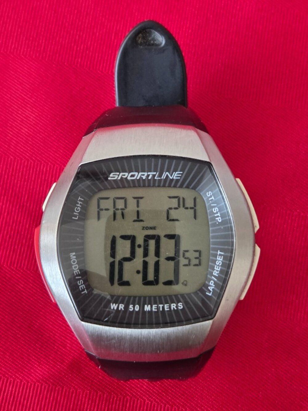 GENTLY USED, VINTAGE SPORTLINE DUO, HEART RATE MONITOR SPORTS WATCH!!!